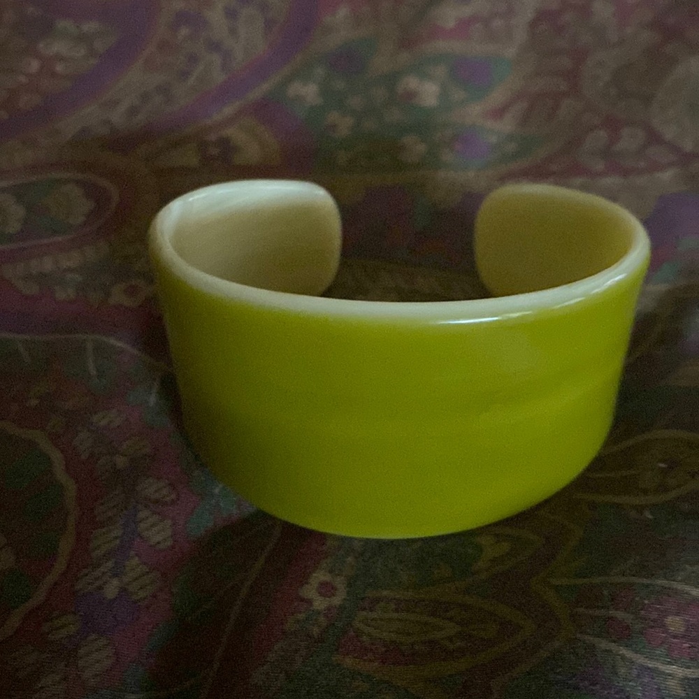 Acid Green Cuff Bracelet
